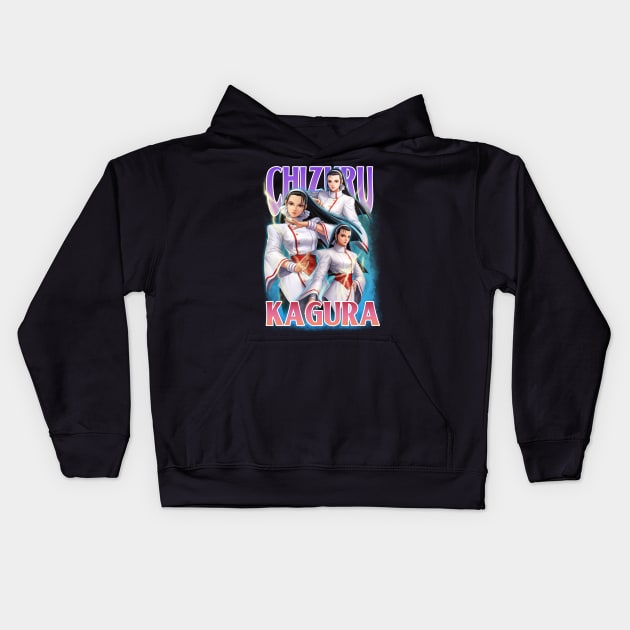 Bootleg Chizuru Kagura - Chizuru Yata KOF Kids Hoodie by clvndesign